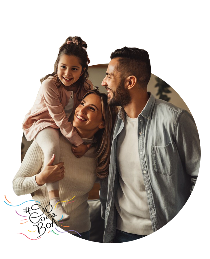 Família sorrindo